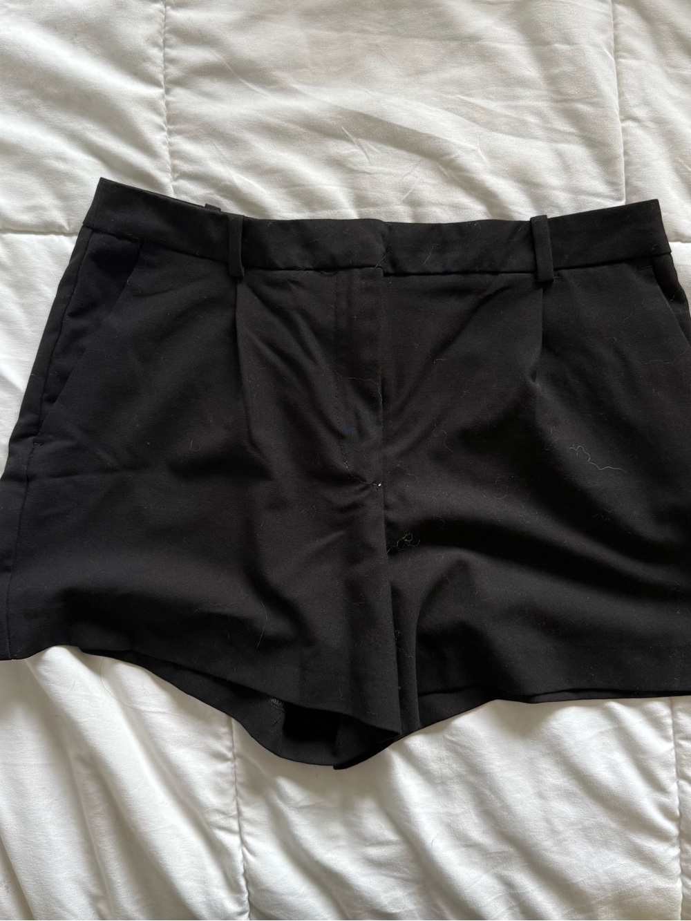 Zara Black Trouser Shorts